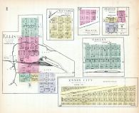 Ellis, Victoria, Walker, Herzog, Oakley, Ennis City, Kansas State Atlas 1887